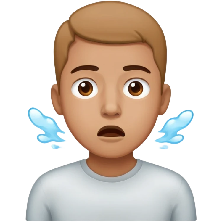 Face holding their breath emoji