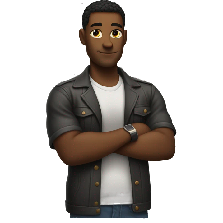 cool man arms crossed emoji