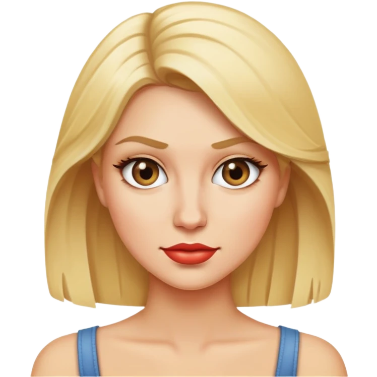Sassy blonde emoji