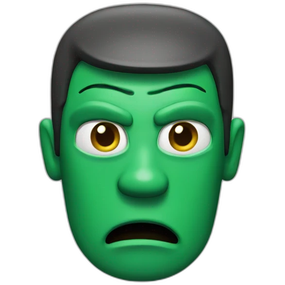 Angry gumby emoji