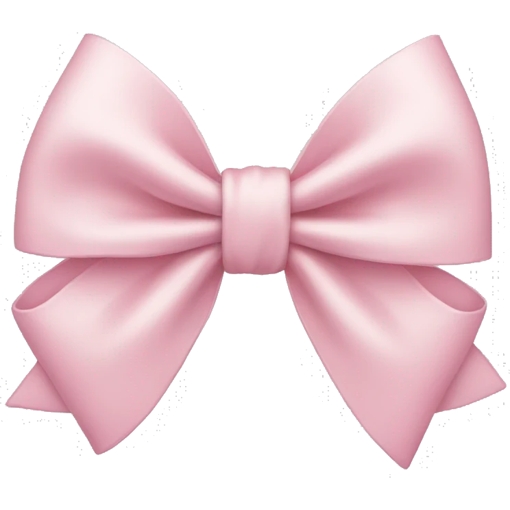 Light pink bow  emoji
