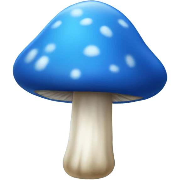blue mushroom  emoji