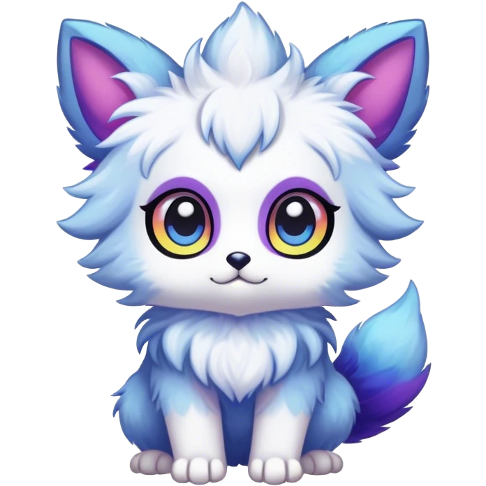Kawaii bright fantasy ethereal anthro fursona Fakemon emoji