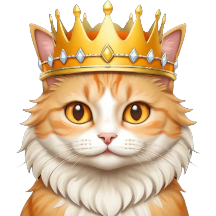 cat with crown  emoji