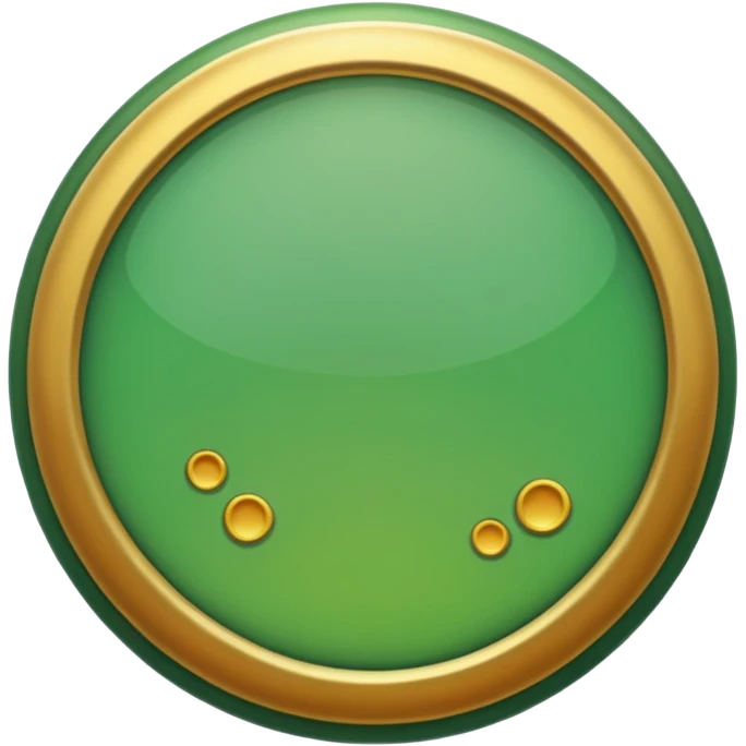 A totally green circle with a good at the middle emoji