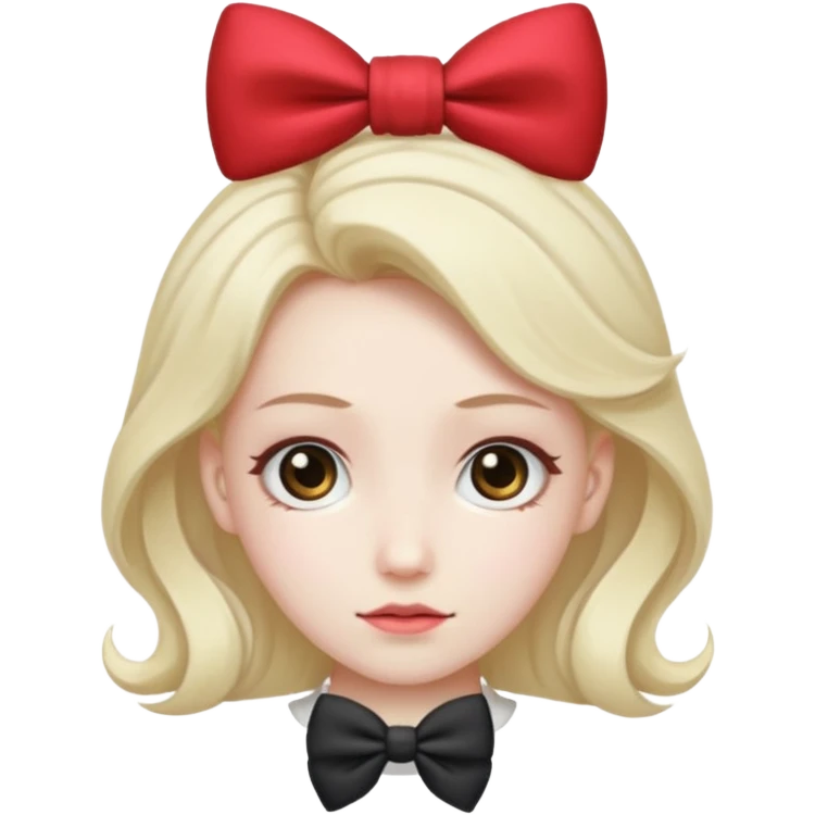 Muzan from demon slayer whit a bow in hair emoji