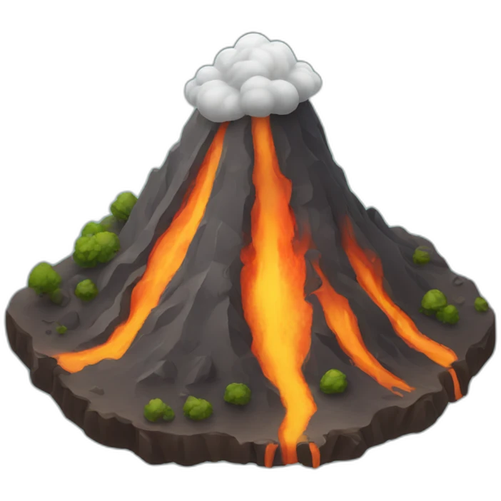 smiling volcano emoji