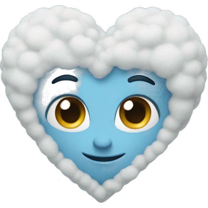 Powder blue heart  emoji