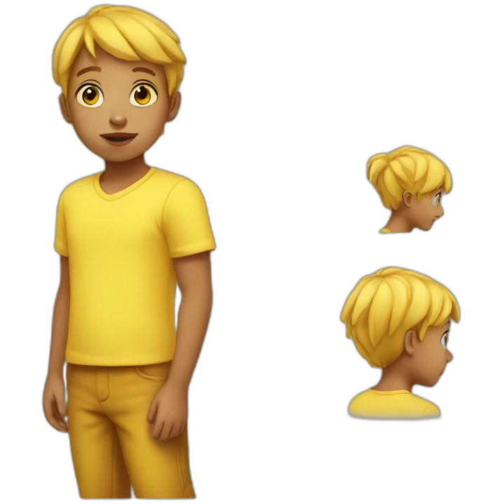 yellow child emoji