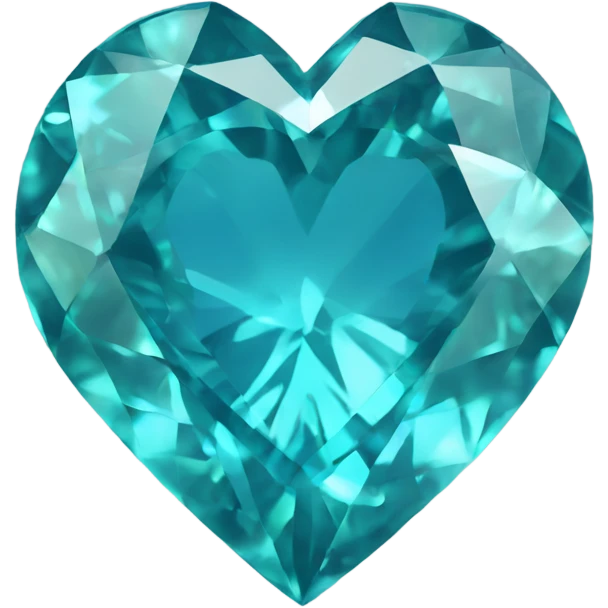 a single blue zircon colored heart emoji