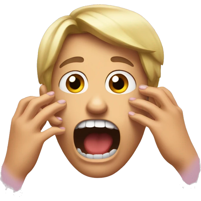 biting nails scared emoji