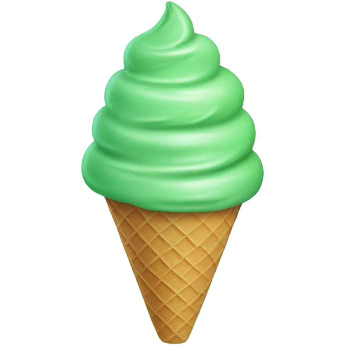 Ice cream  grean emoji