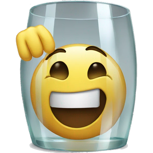 Scratching at the glass emoji