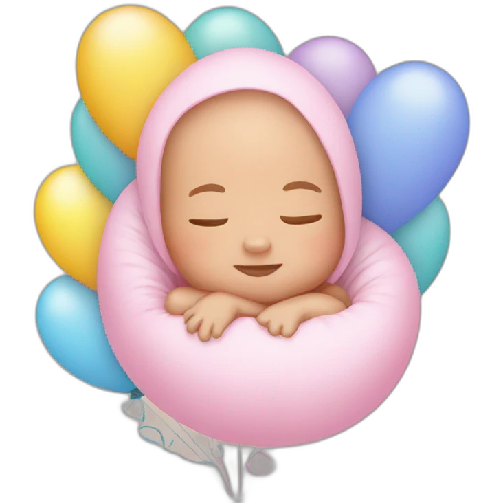 newborn balloons emoji