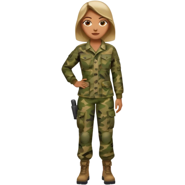 full body camo baddie emoji