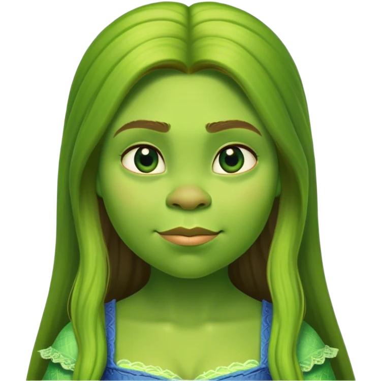 shrek as a girl emoji