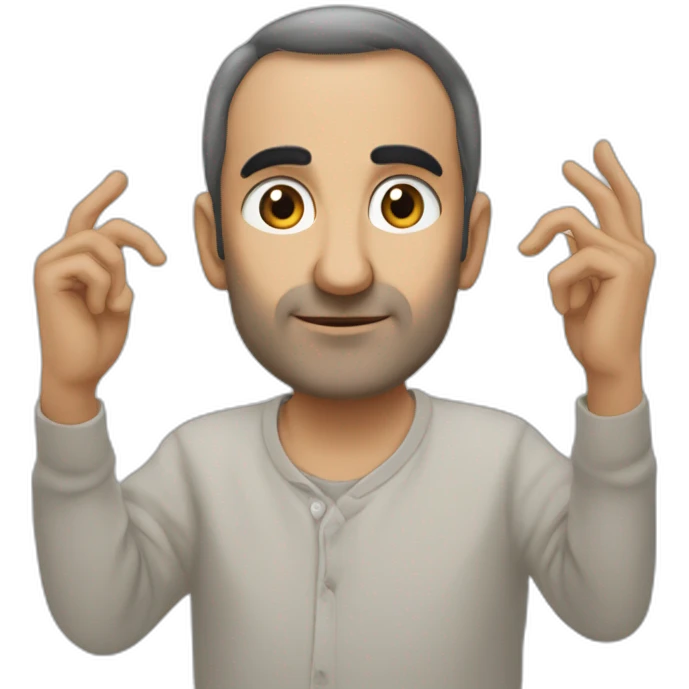 Zemmour avec un fouet dans les mains emoji