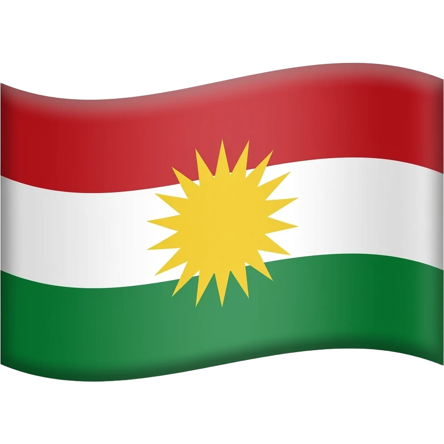 Yezidi flagge emoji