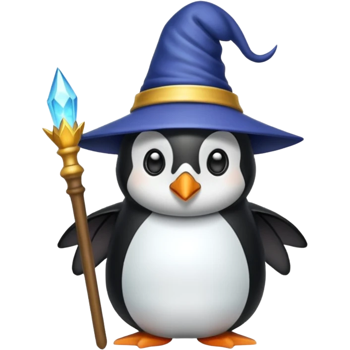 Penguin Wizard emoji