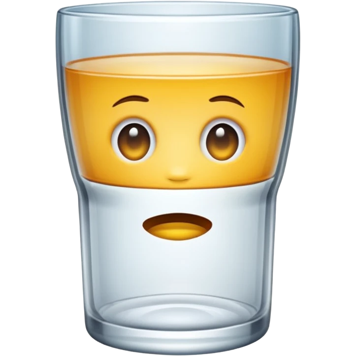 wide empty clear water glass emoji
