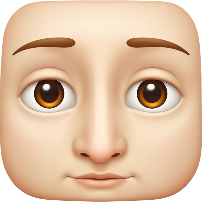 A human nose, front view emoji