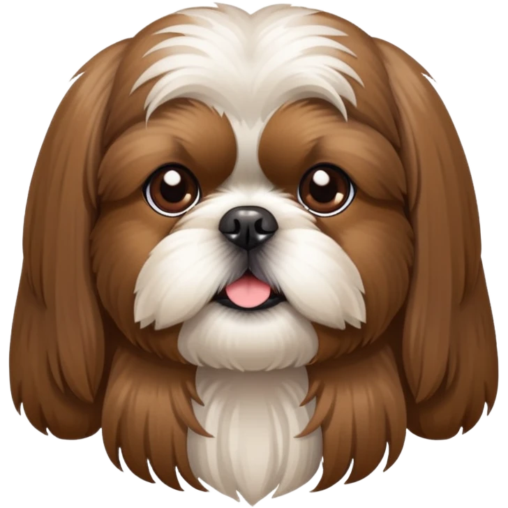 brown shi tzu emoji