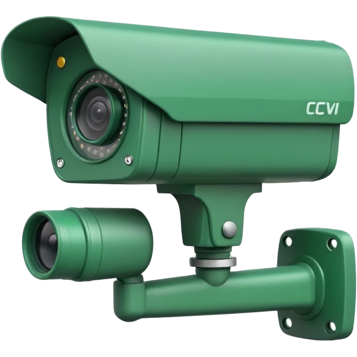 2d image of green cctv camera facing right  emoji