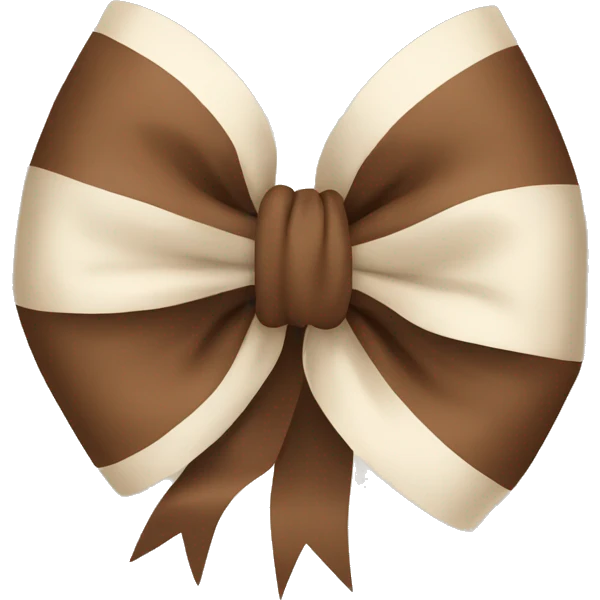 a brown bow emoji