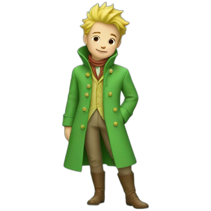 le petit prince green coat emoji