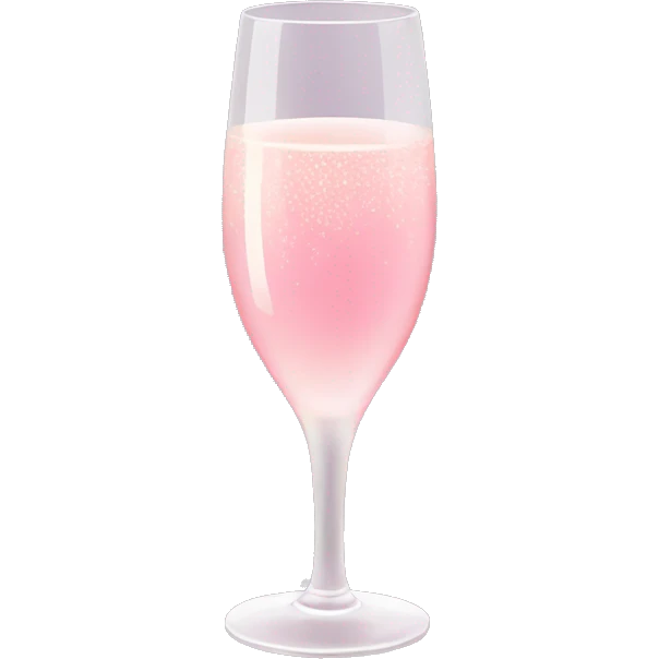 Pink champagne  emoji