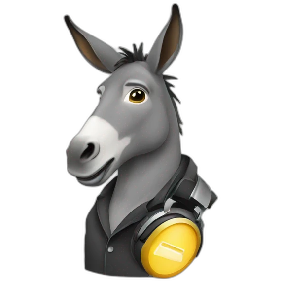 Dj donkey  emoji