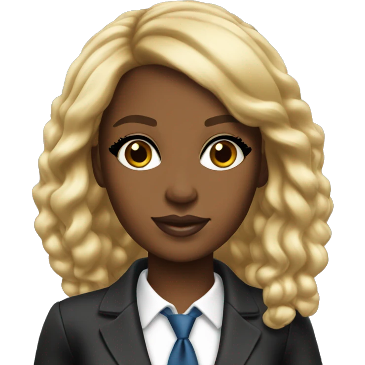 Black barbie lawyer pretty  emoji