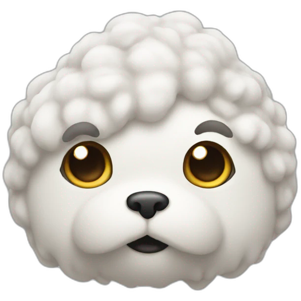 a white poo emoji