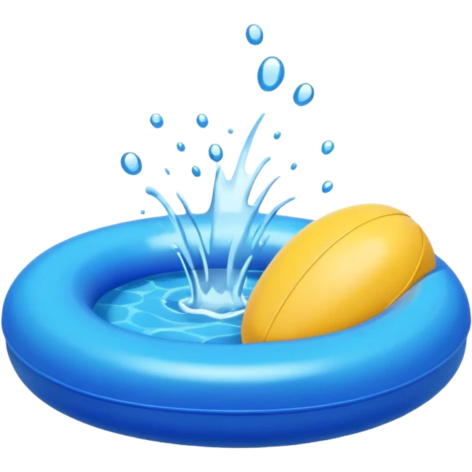 colorful pool blue buoy emoji