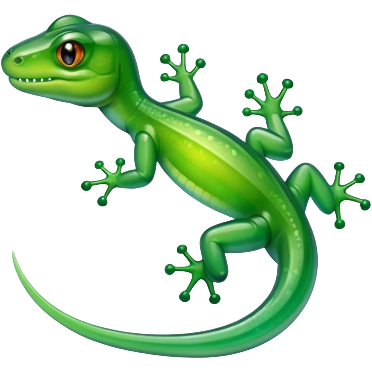 Gummy lizard emoji