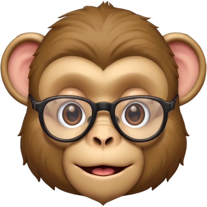 monkey nerd  emoji