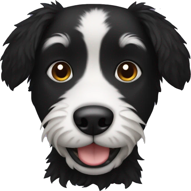 Furry Black dog emoji