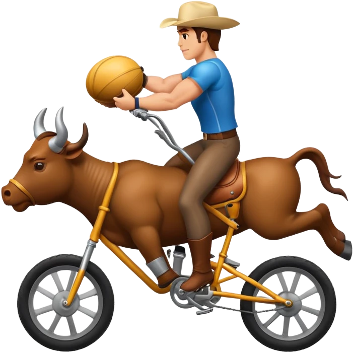 bull whit bike  emoji
