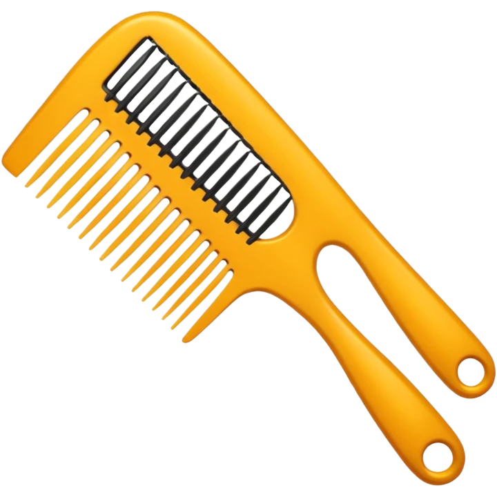 hairdressing comb emoji