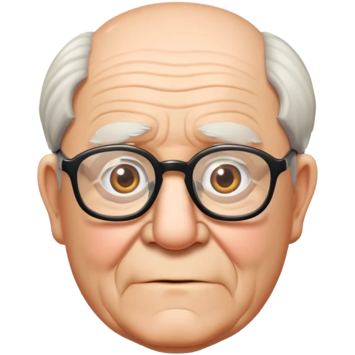 Carl Fredricksen old man with glasses from Up emoji