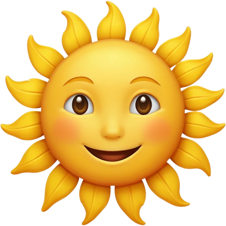 smiling sun emoji emoji