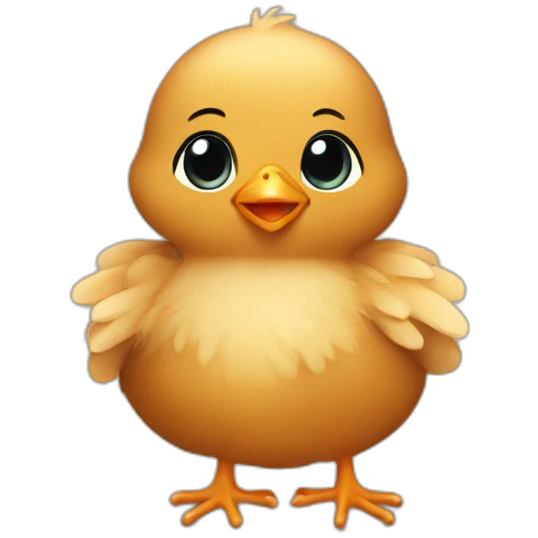 brown color baby chick emoji