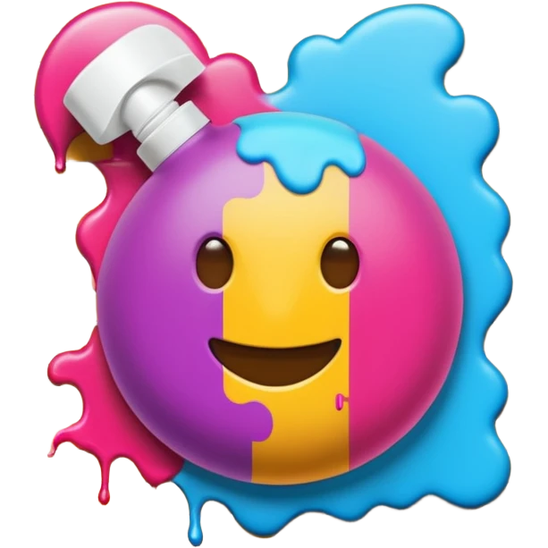 Граффити надпись: 72 emoji