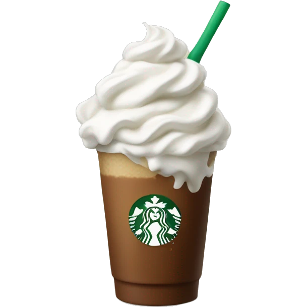 Starbucks drink whipped cream emoji