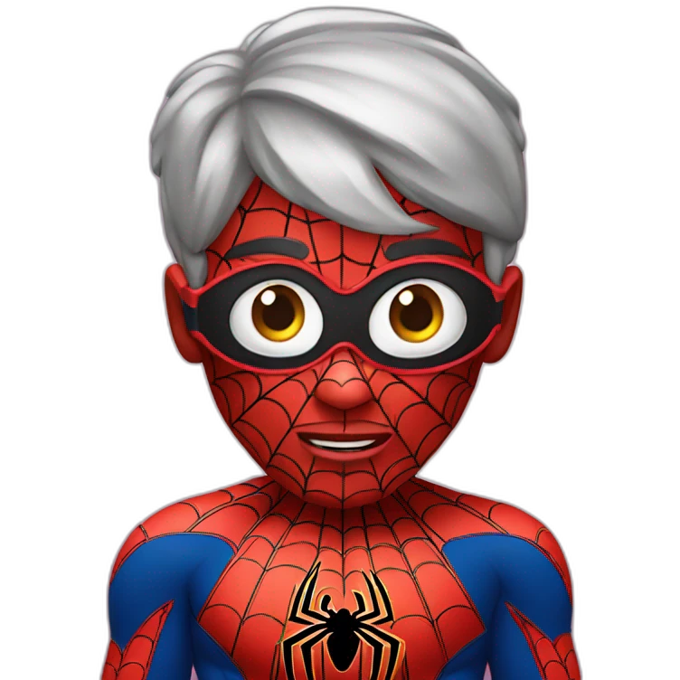 The deaf calling Spiderman  emoji