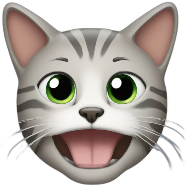 Weeping cat with lots of tears emoji