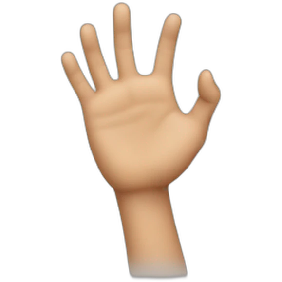 Hand grabbing emoji