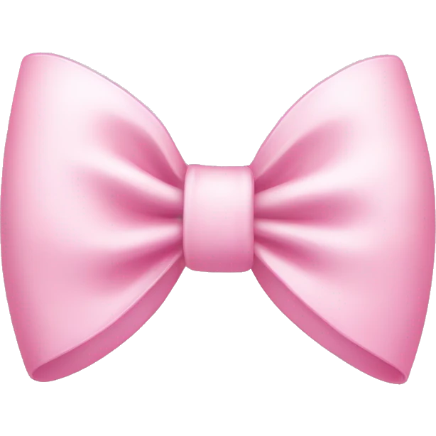 Hello kitty light pink bow emoji