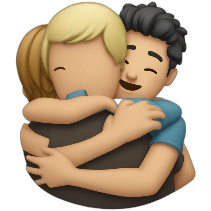 Hugging people emoji