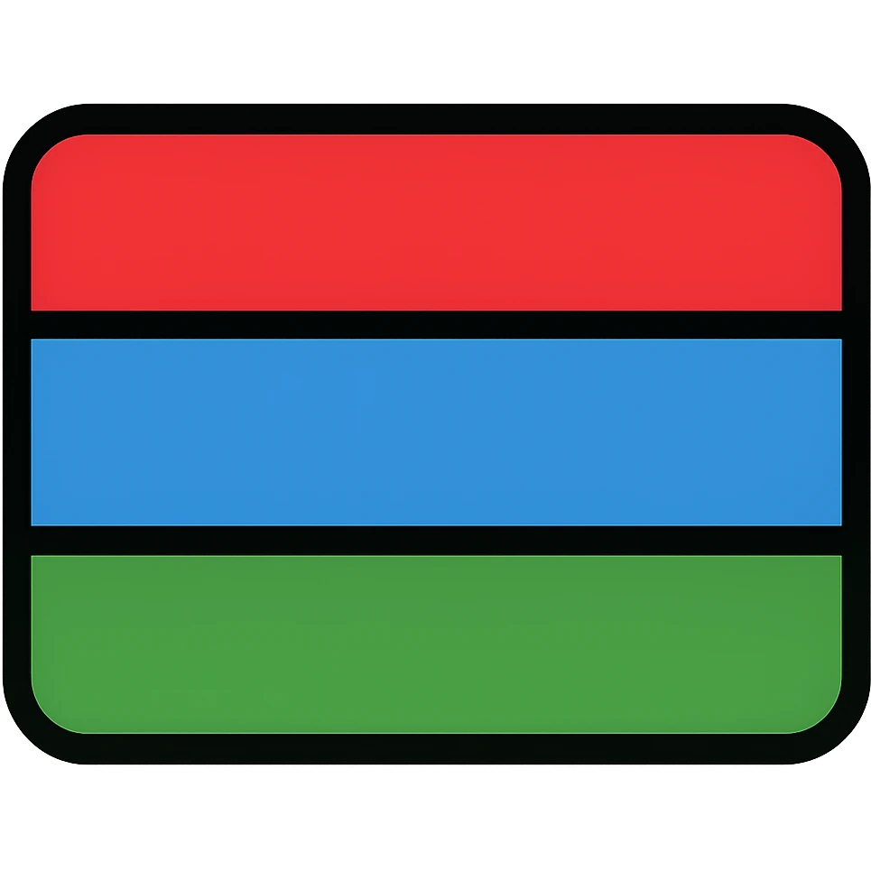 Make the flag colors much more saturated, keep the design and style the same, no text, with no background. The style should remain consistent with the original image. emoji